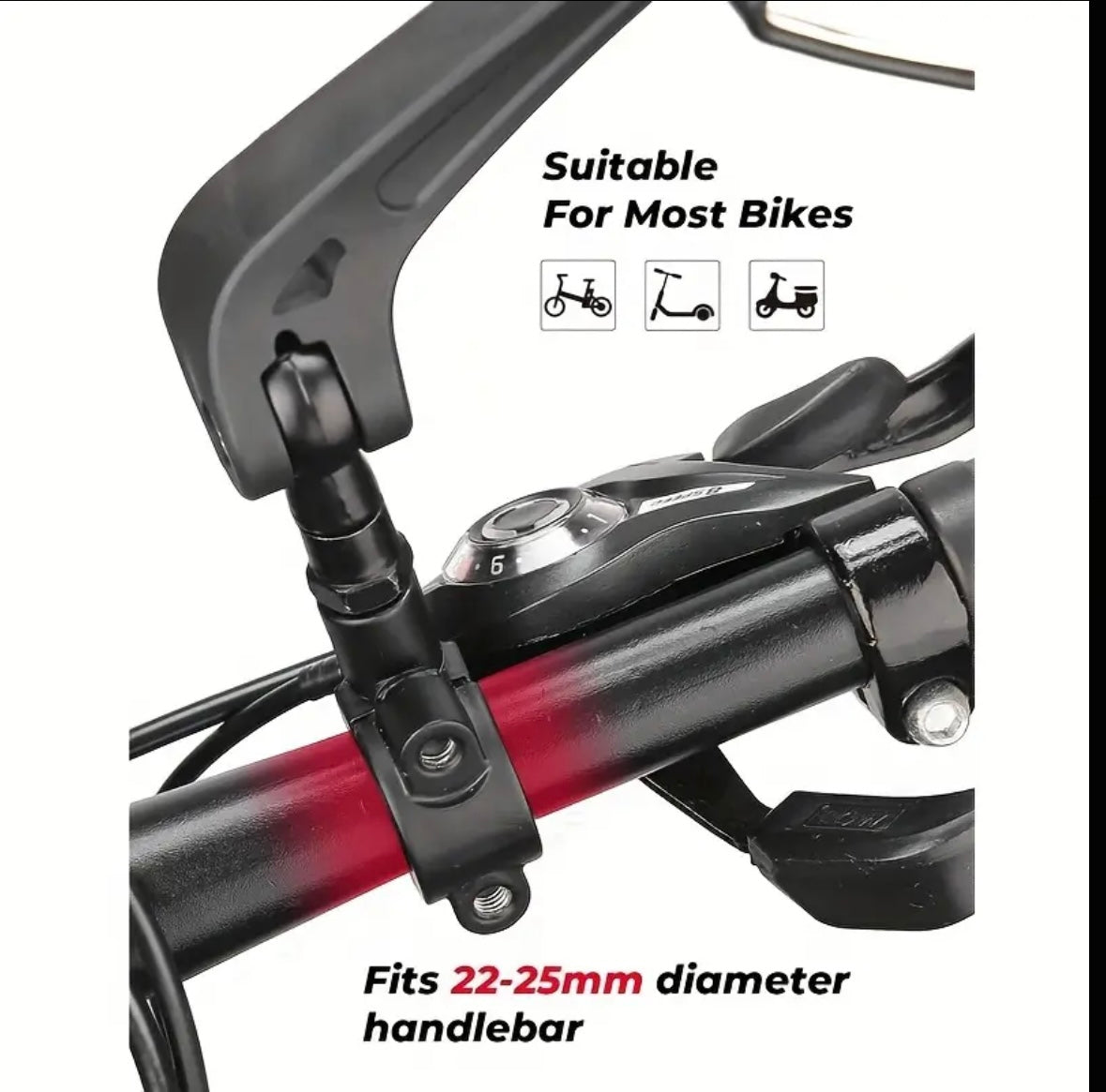 TSC E-Scooter Side Mirrors (Pair) (E-Scooter | Bike)