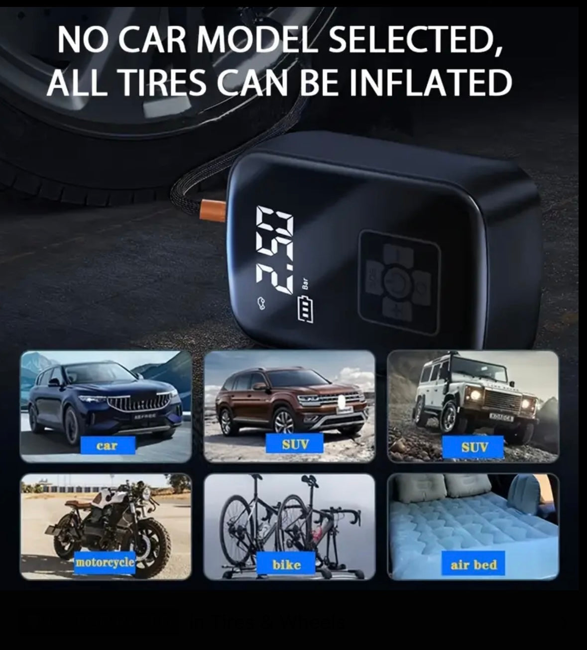 Wireless Air Compressor Pump