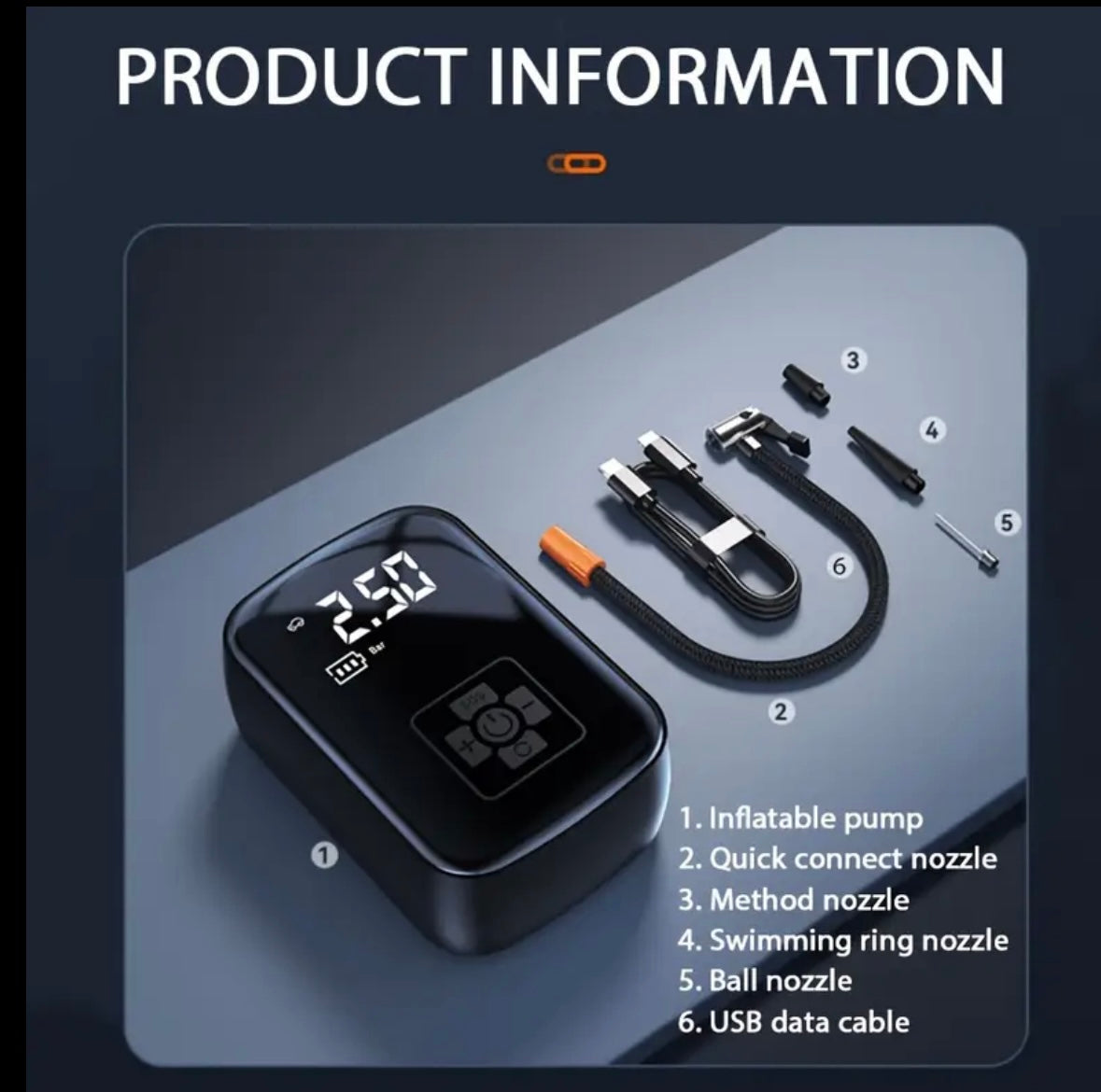 Wireless Air Compressor Pump