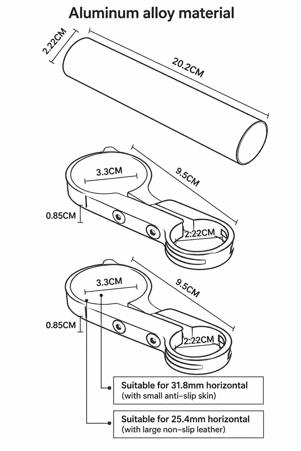 TSC Handlebar Extension Kit